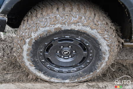 Ford Bronco Everglades, wheel and mud